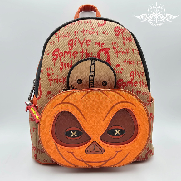 Loungefly TRICK R TREAT Trick \'r Treat Sam Pumpkin Mini Backpack